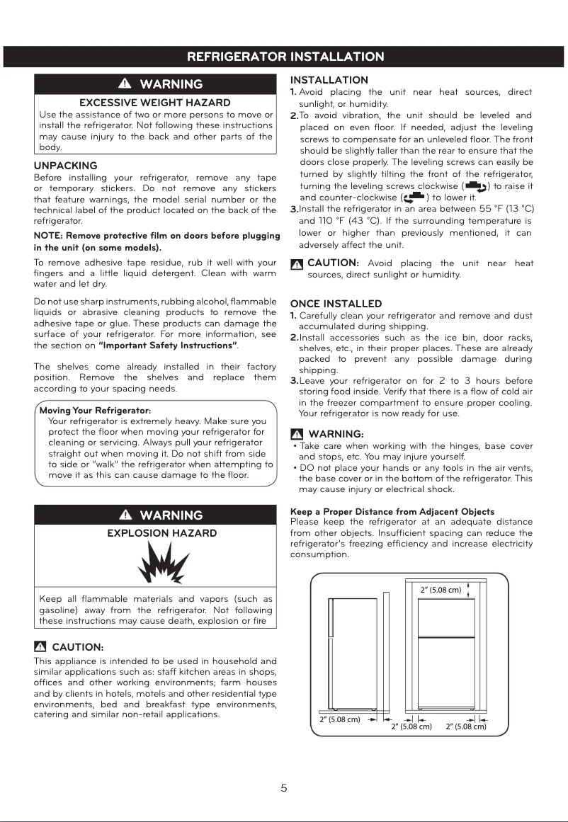 Page 1 de la notice Guide d'installation LG LTCS20020S