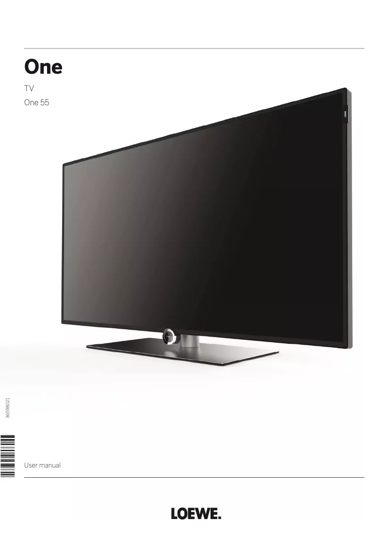 Page n°1 - Manuel utilisateur Loewe One 55