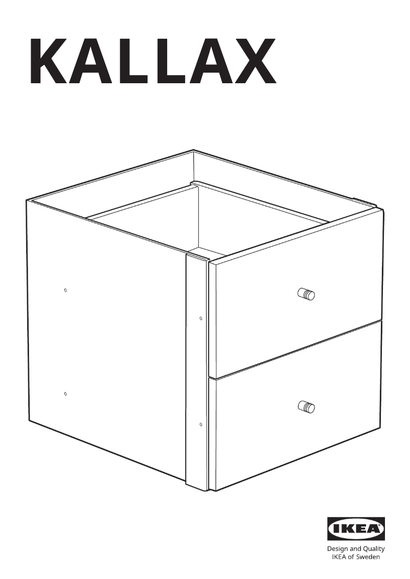 Imagen de la primera página del manual del dispositivo KALLAX 003.146.42