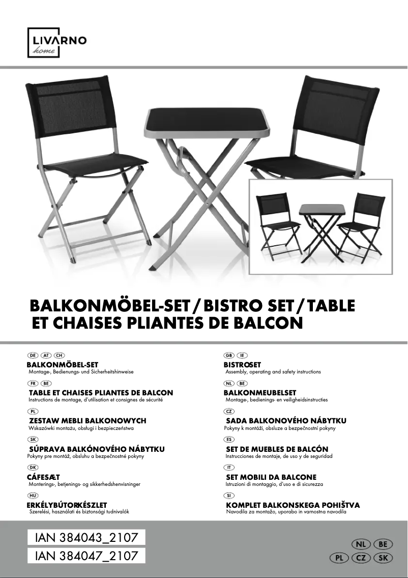 Page 1 de la notice Manuel utilisateur Livarno Lux HG07012