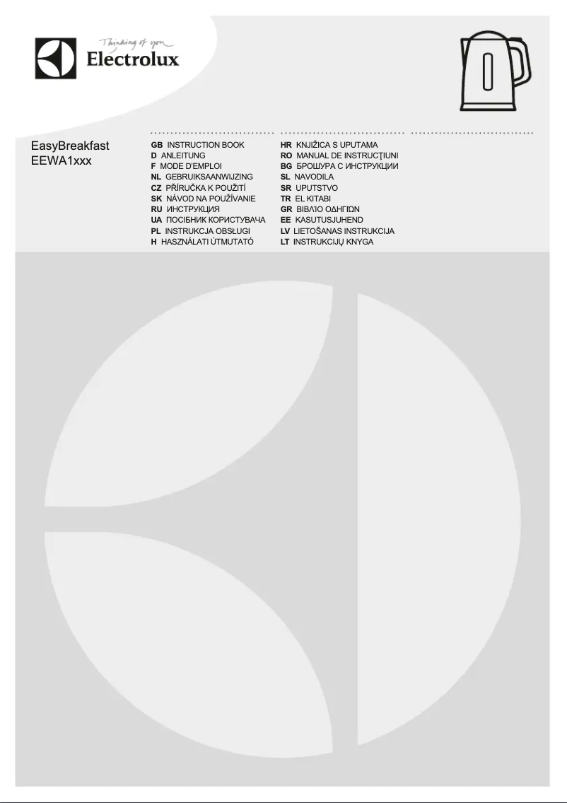 Page n°1 - Manuel utilisateur Electrolux EEWA1360