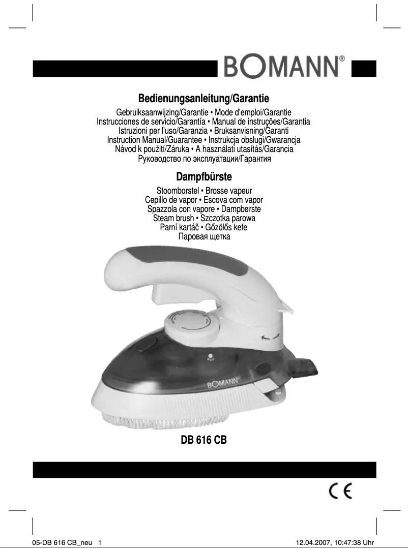 Page n°1 - Manuel utilisateur Bomann DB 616 CB