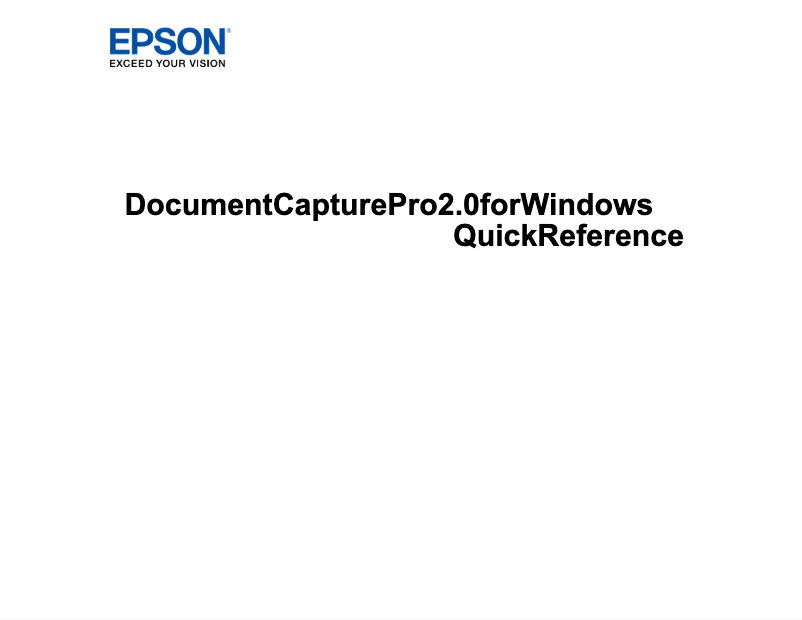 Image de la première page du manuel de l'appareil WorkForce Pro GT-S85
