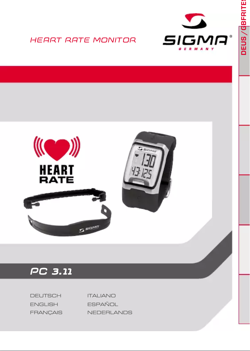 Page n°1 - Manuel utilisateur Sigma PC 3.11