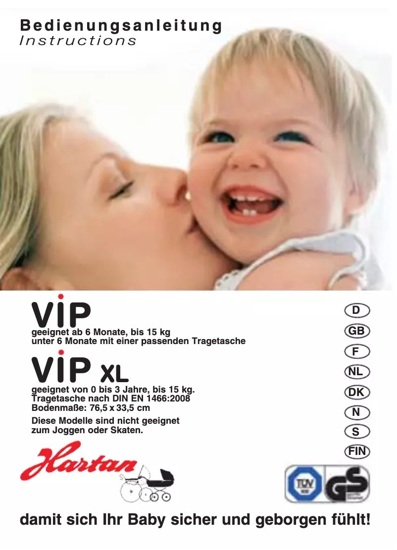Image de la première page du manuel de l'appareil VIP XL