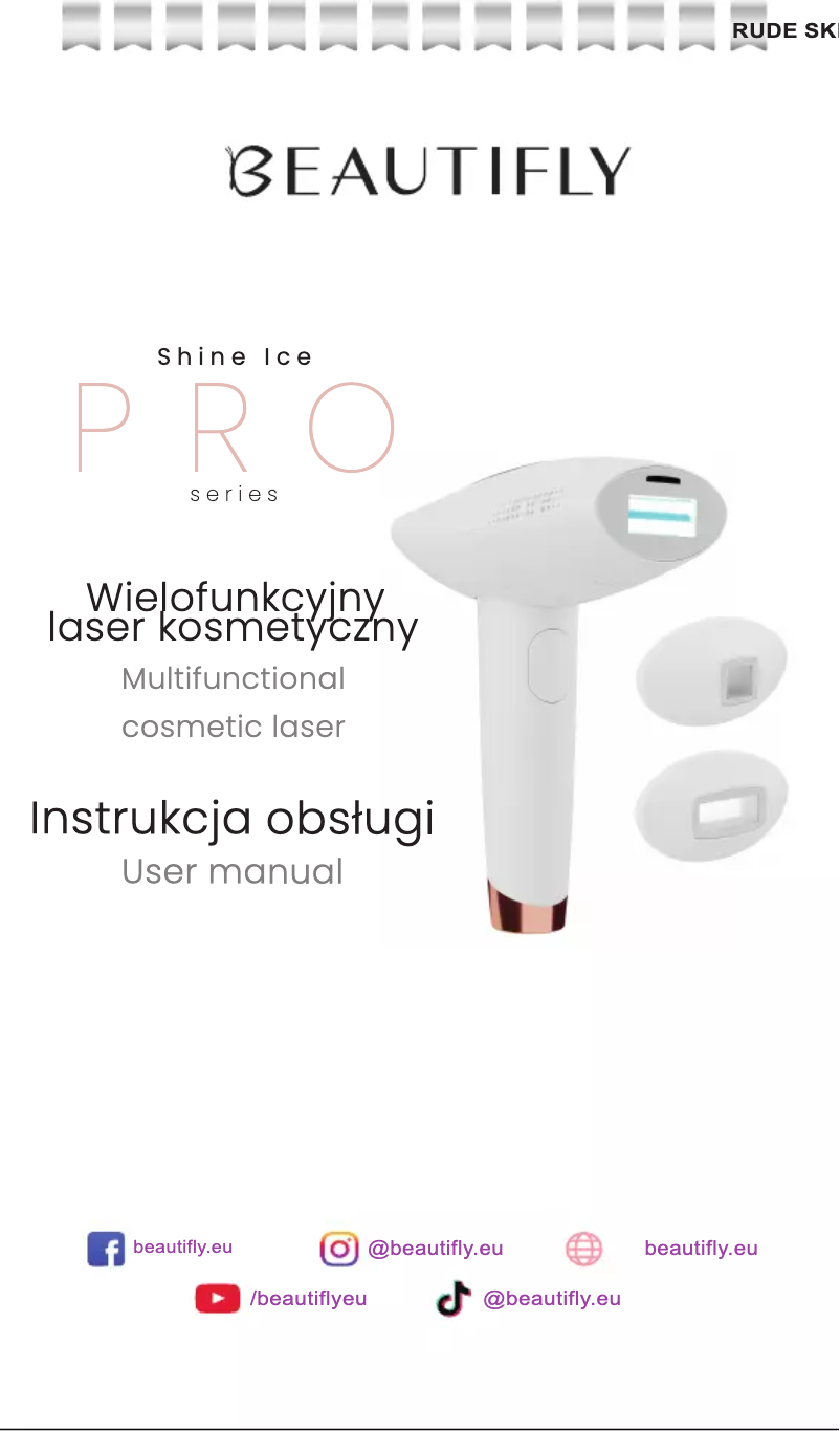 Page 1 de la notice Manuel utilisateur Beautifly Shine Ice Pro