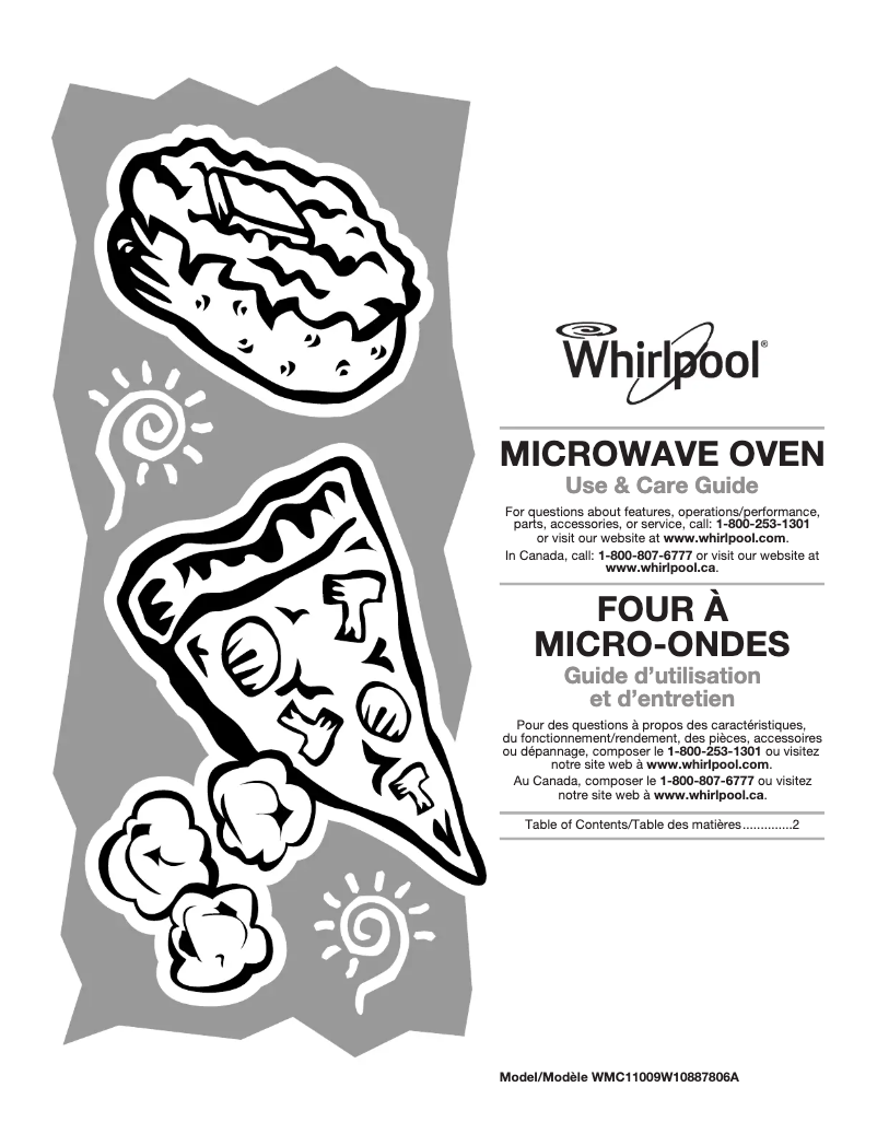 Page 1 de la notice Manuel utilisateur Whirlpool WMC11009AS