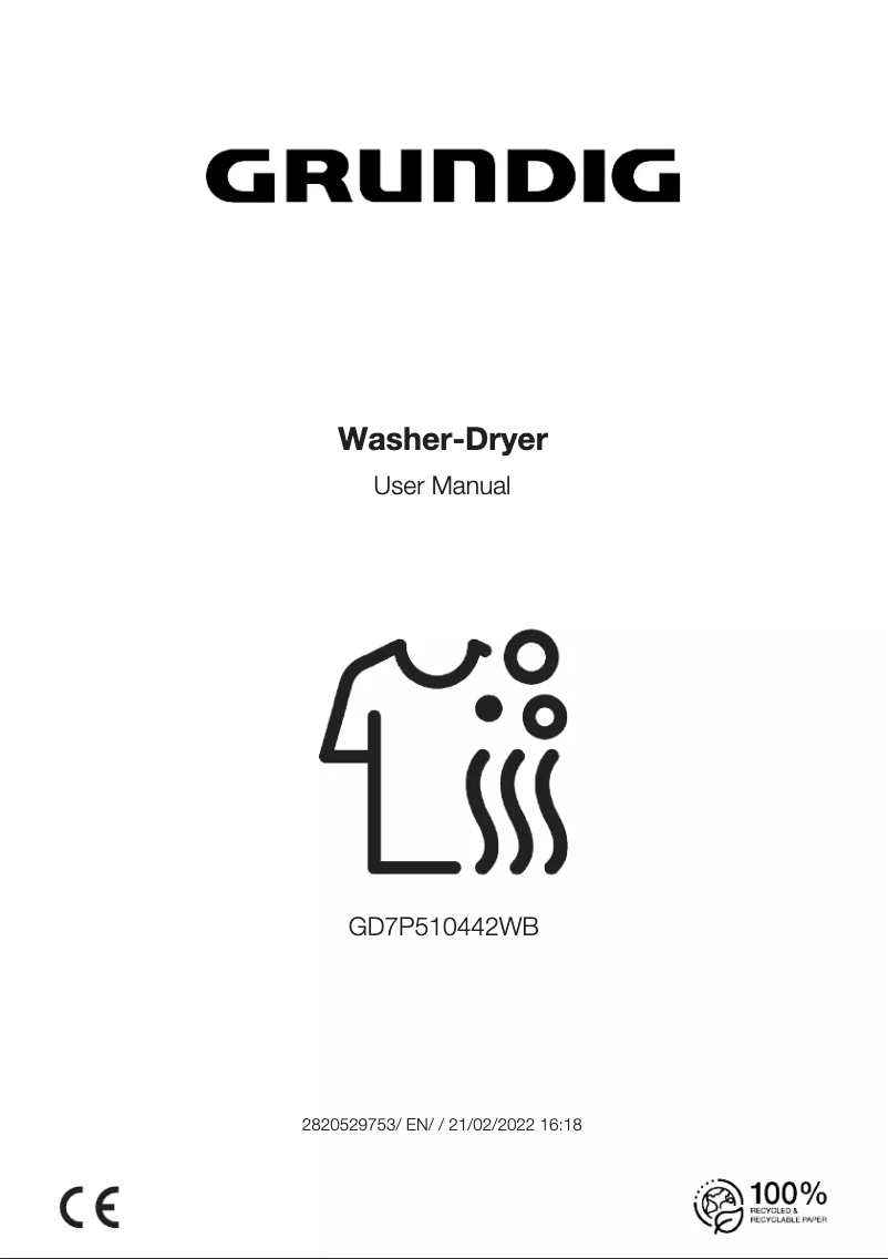 Page n°1 - Manuel utilisateur Grundig GD7P510442WB