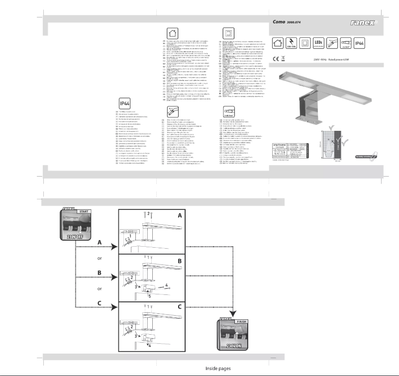 Imagen de la primera página del manual del dispositivo Como 3000.074
