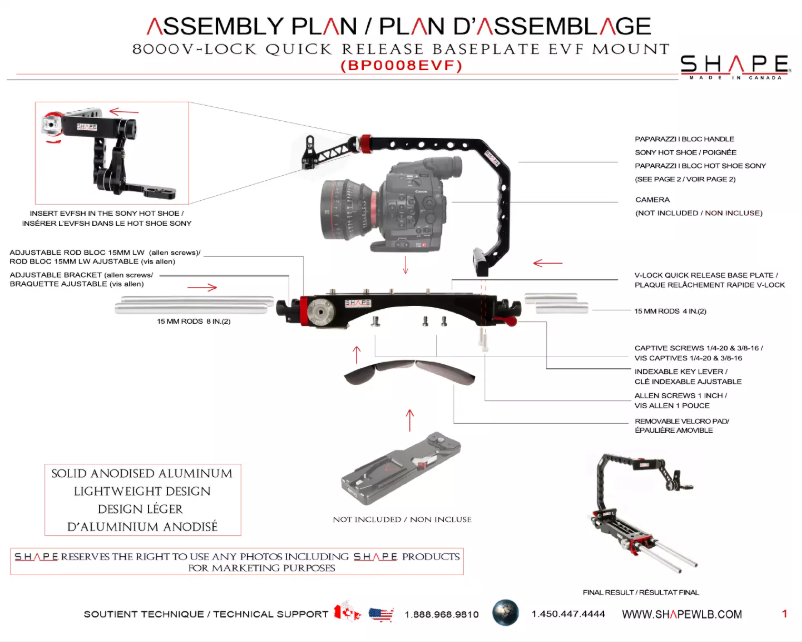 Image de la première page du manuel de l'appareil BP0008EVF