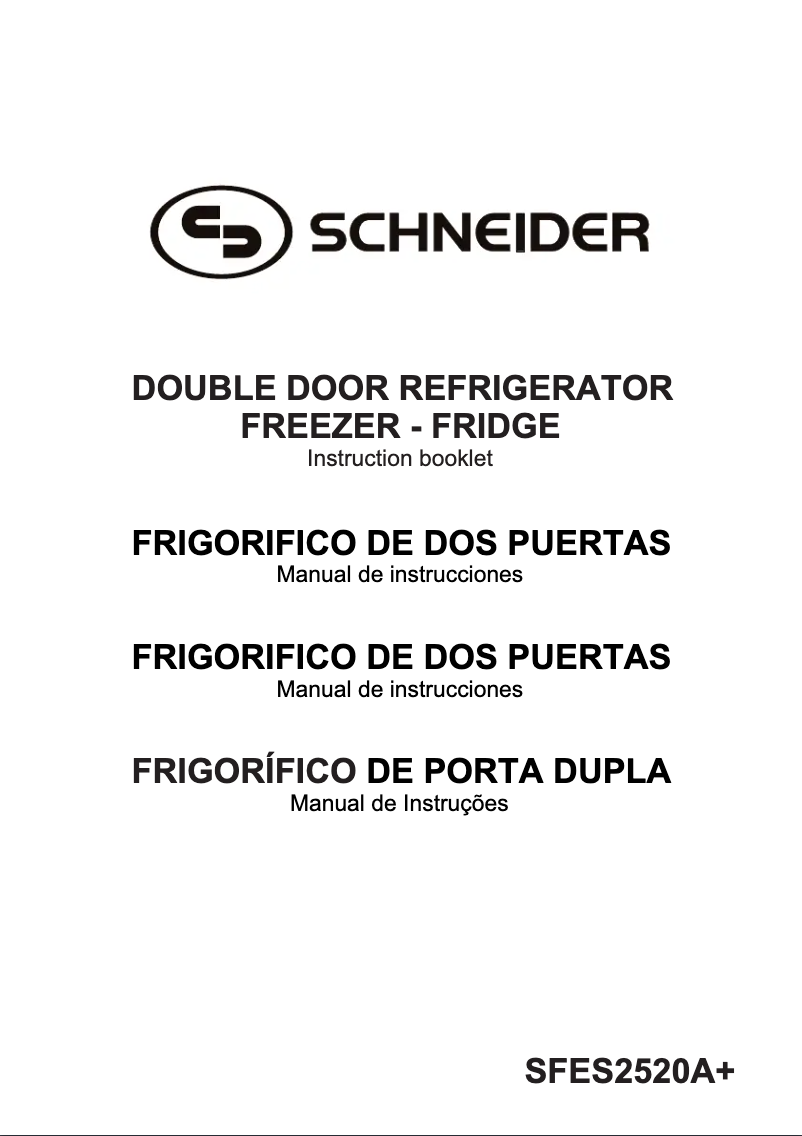 Página 1 del manual Manual de usuario Schneider SFES 2520