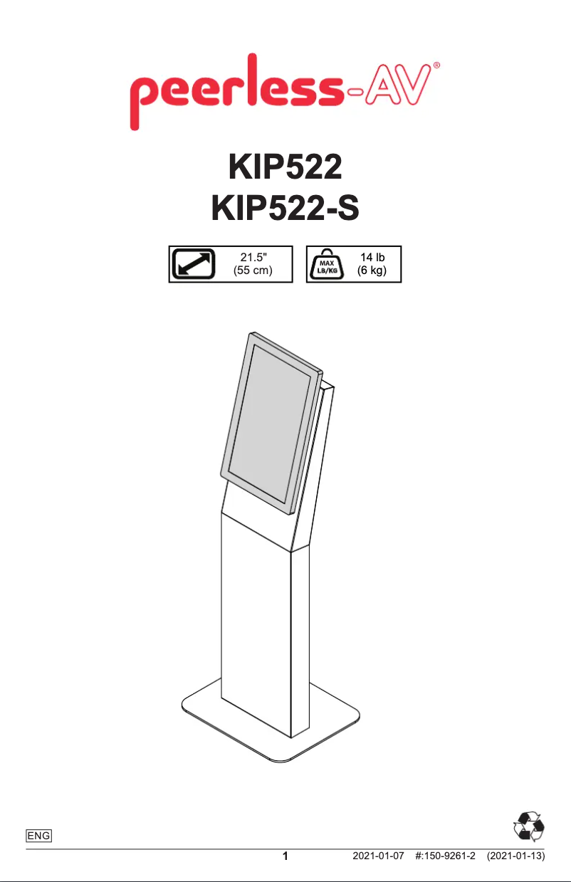 Image de la première page du manuel de l'appareil KIP522-EUK