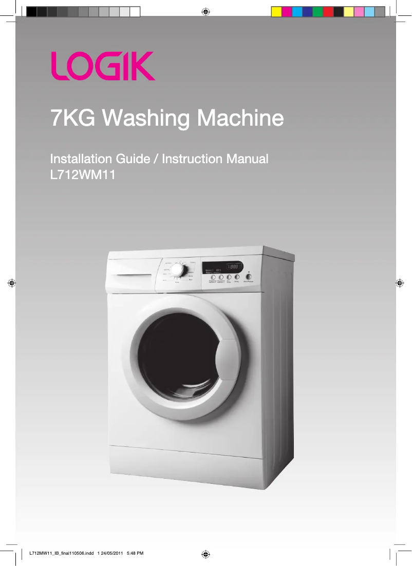 Page 1 de la notice Manuel utilisateur Logik L712WM11