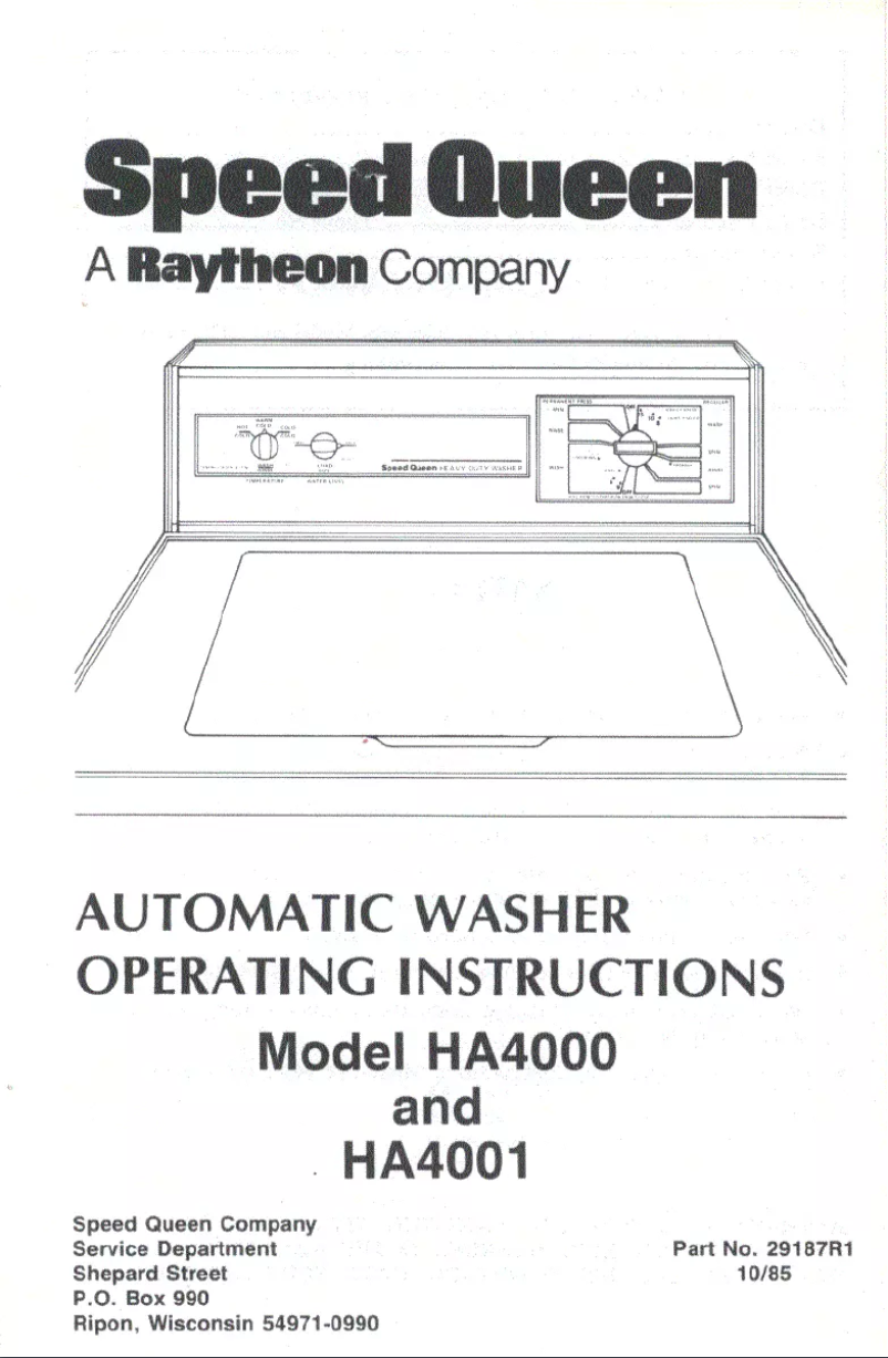 Image de la première page du manuel de l'appareil HA4000W