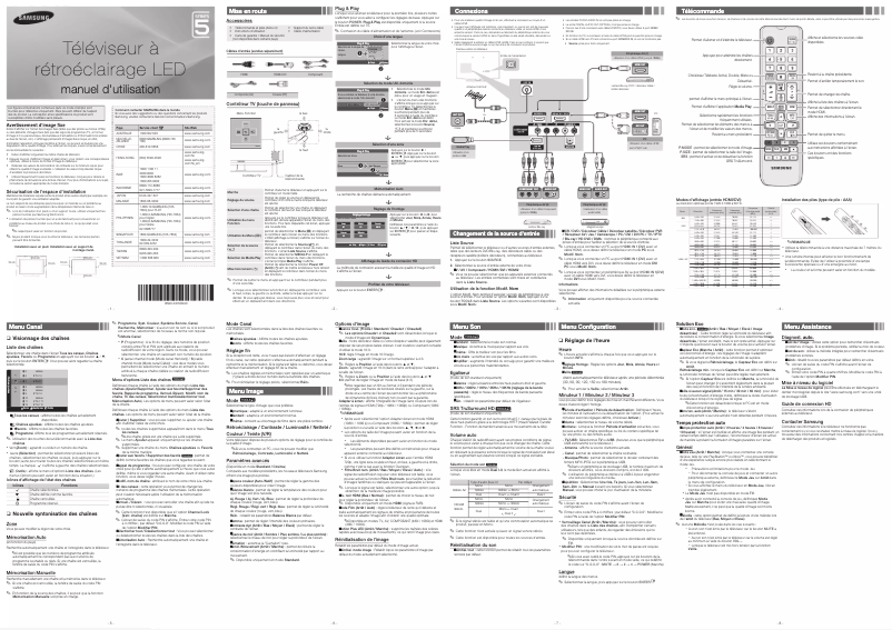 Page n°1 - Manuel utilisateur Samsung UA39EH5003R