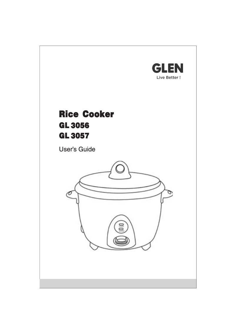 Page 1 de la notice Manuel utilisateur Glen GL 3056