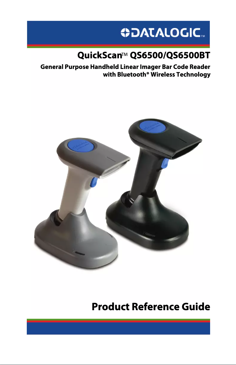 Page n°1 - Manuel utilisateur Datalogic QuickScan QS6500BT