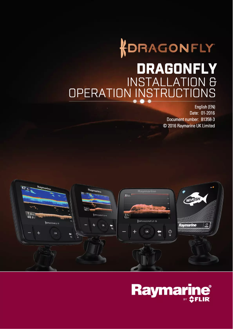 Page 1 de la notice Manuel utilisateur Raymarine Dragonfly 5 DVS