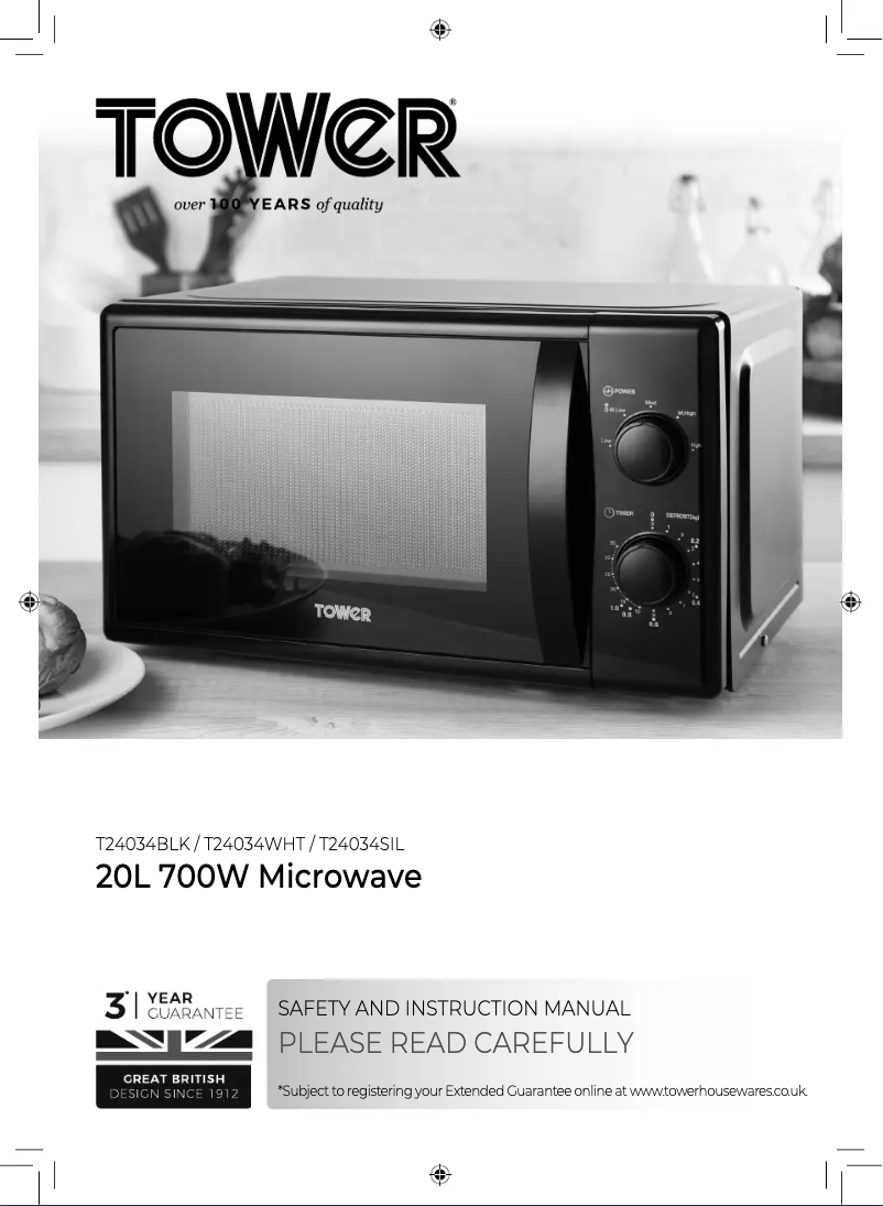 Página 1 del manual Manual de usuario Tower T24034