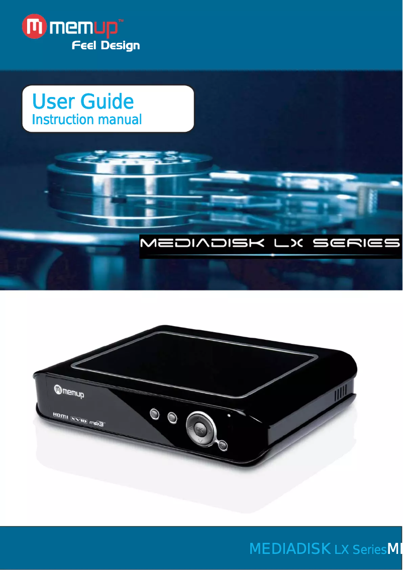 Page n°1 - Manuel utilisateur Memup MediaDisk LXII