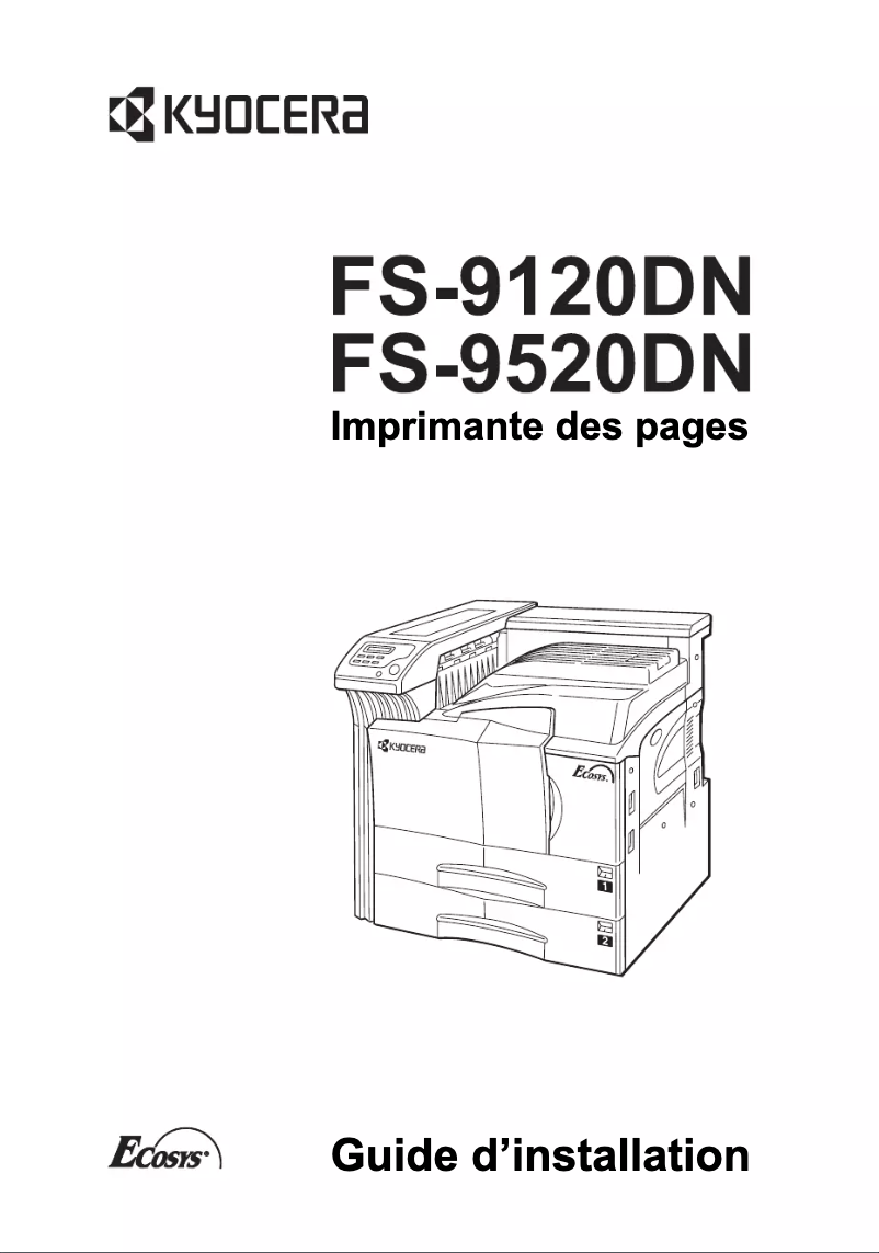Imagen de la primera página del manual del dispositivo FS-9520DN