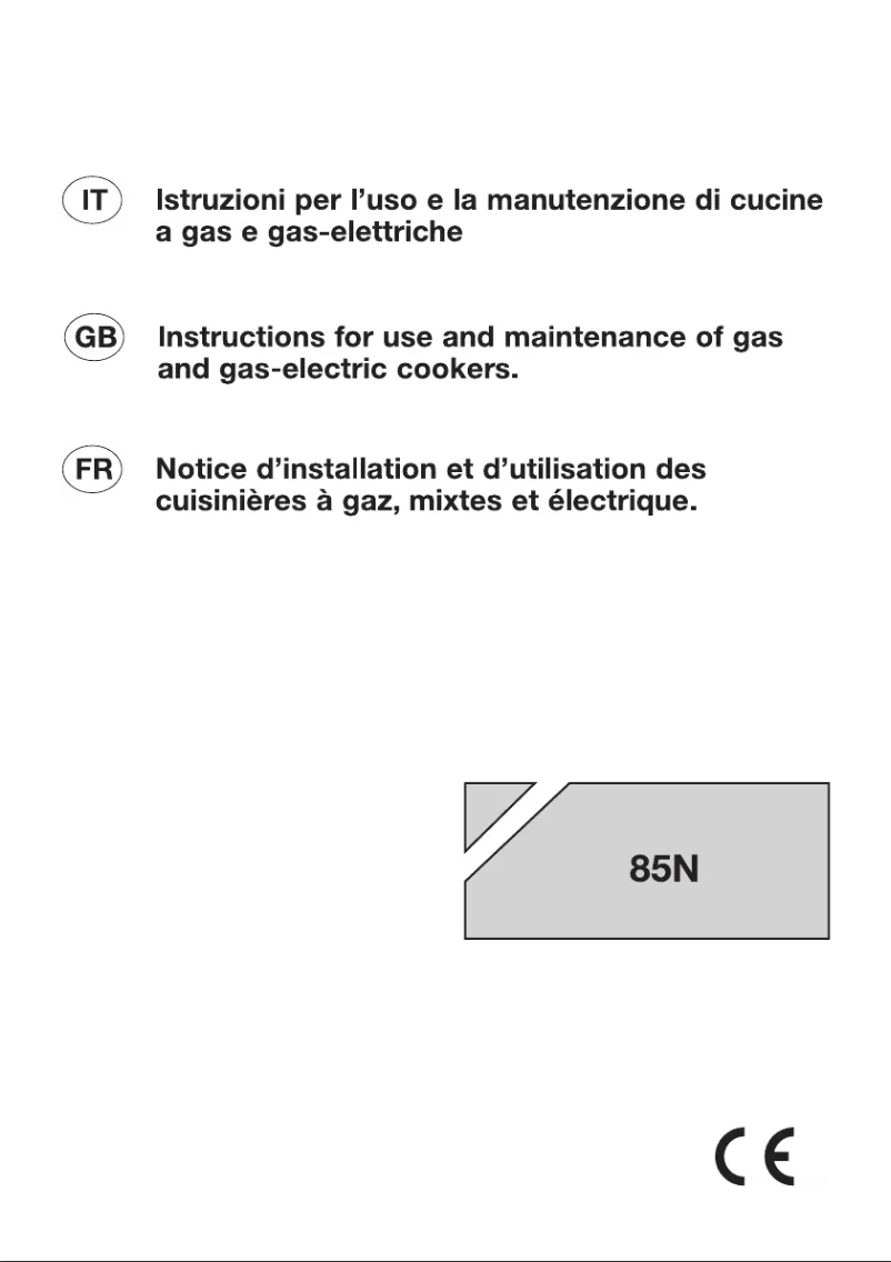 Page n°1 - Manuel utilisateur Bompani BO853EC/N