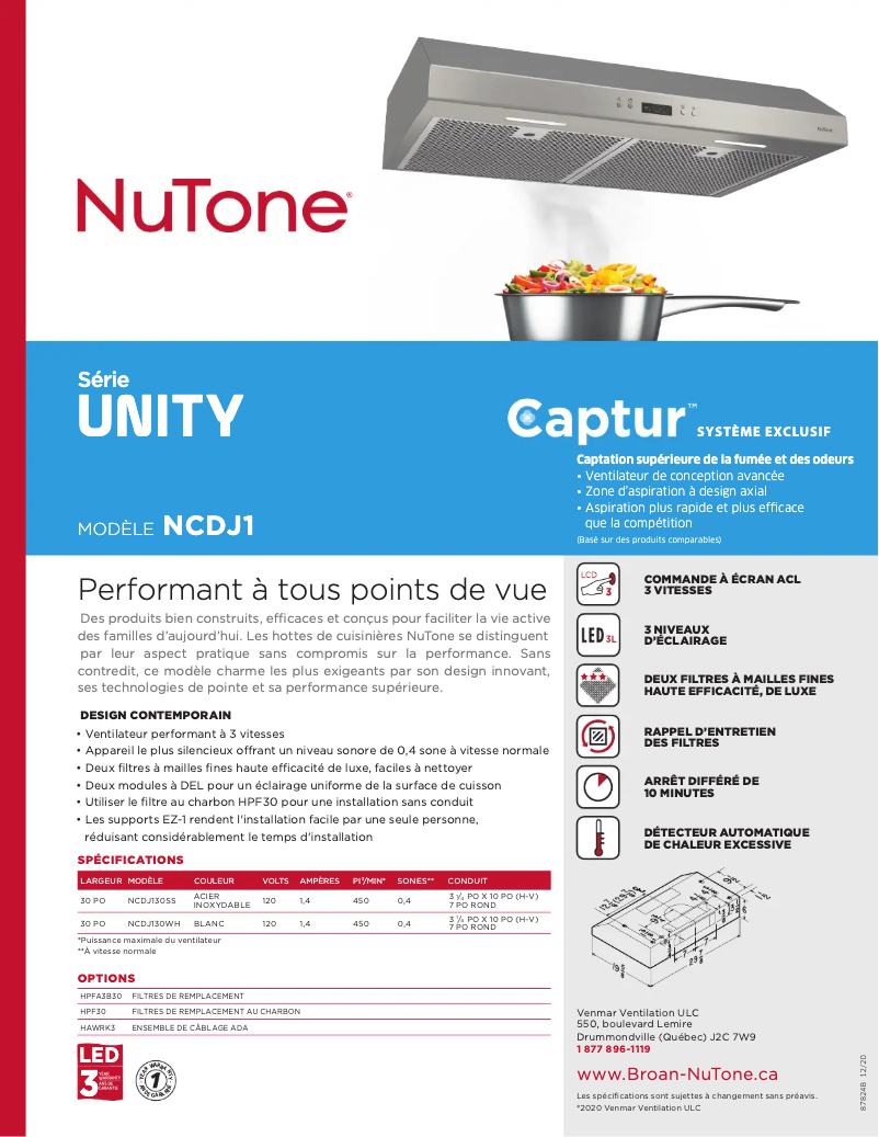 Image de la première page du manuel de l'appareil NCDJ130SS