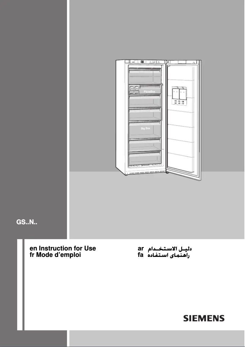 Page n°1 - Manuel utilisateur Siemens GS32NA23