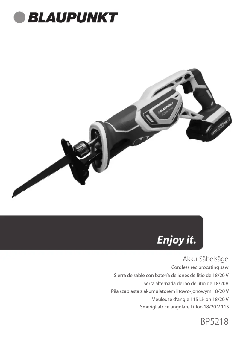 Image de la première page du manuel de l'appareil BP5218