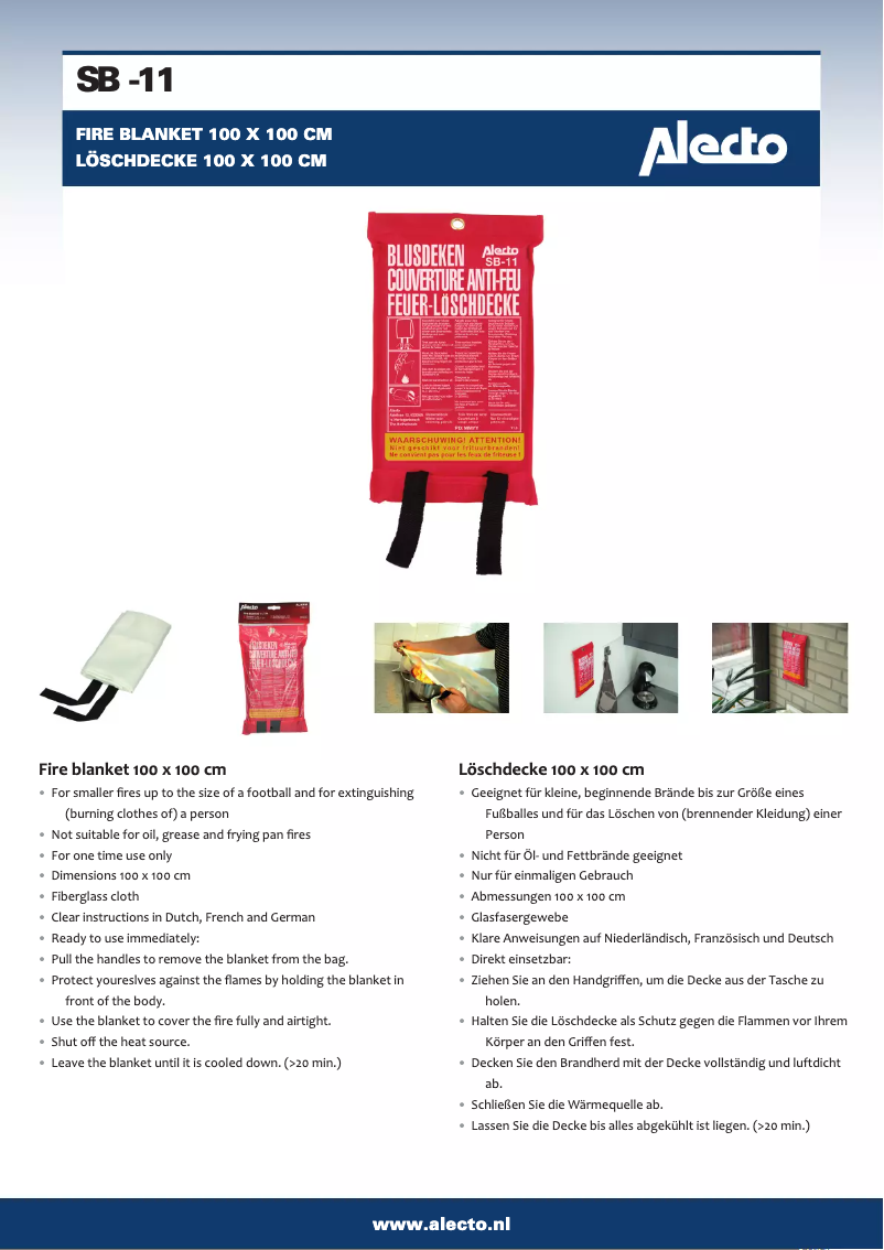 Page 1 de la notice Manuel utilisateur Alecto SB-11