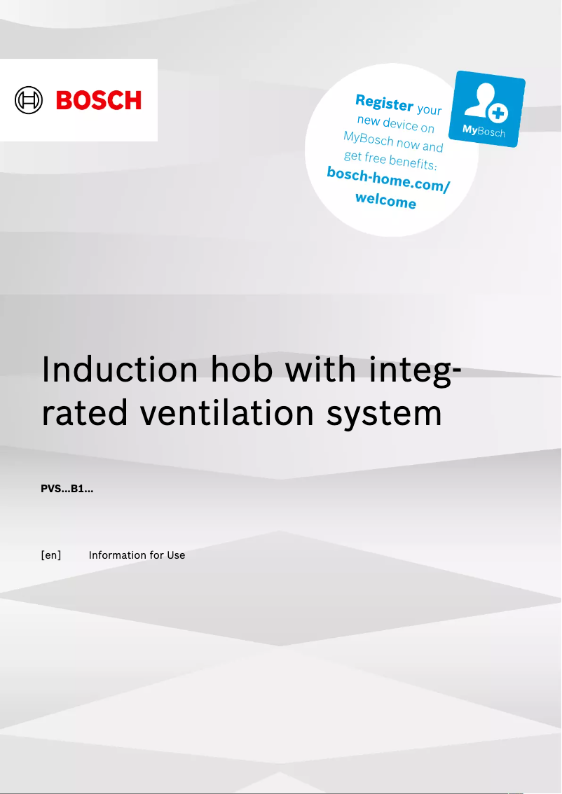 Página 1 del manual Ficha técnica Bosch PVS611B16E