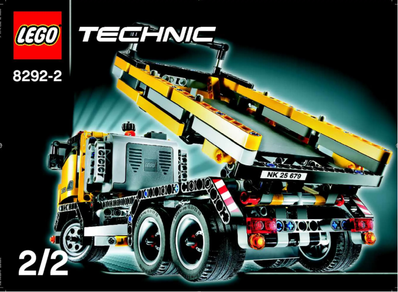 Page 1 de la notice Manuel utilisateur Lego Technic 8292-1