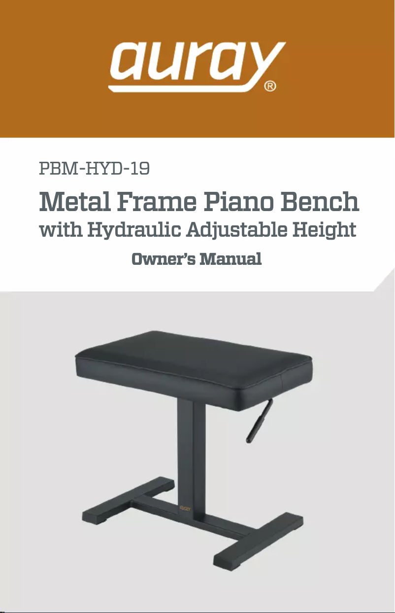 Page 1 de la notice Manuel utilisateur Auray PBM-HYD-19