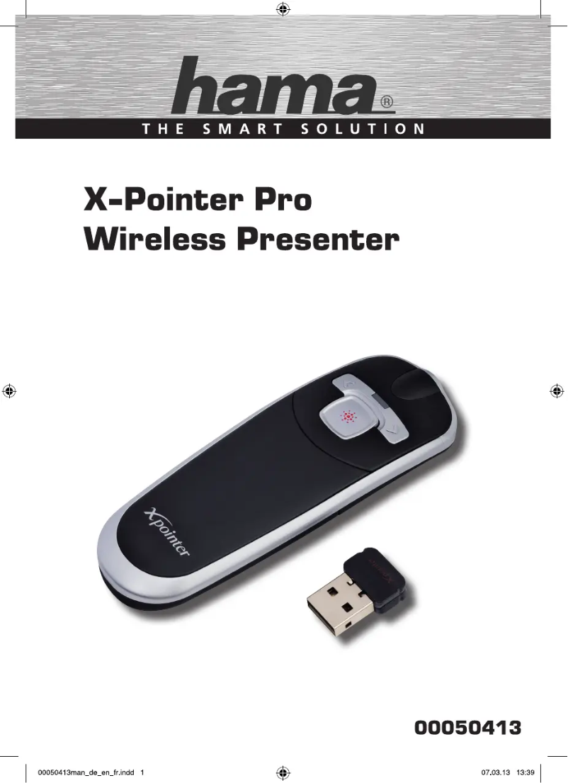 Image de la première page du manuel de l'appareil X-Pointer Pro