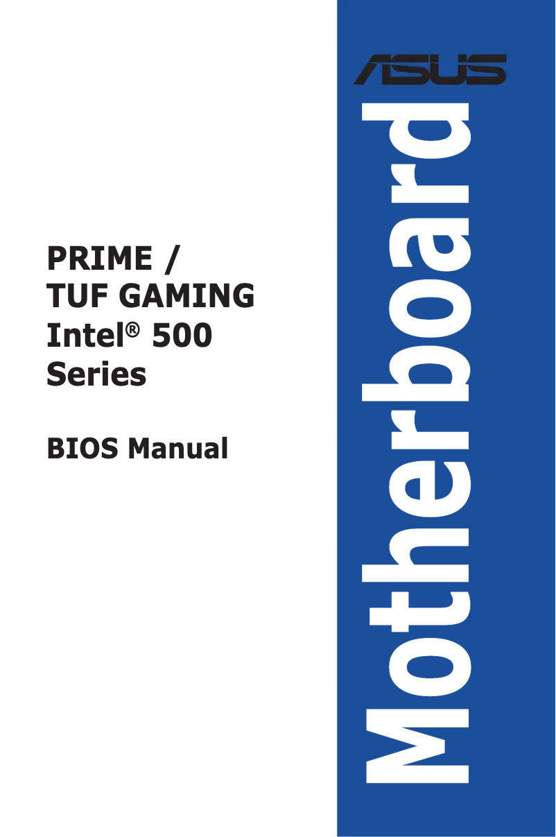 Page 1 de la notice Manuel utilisateur Asus Prime H510M-E