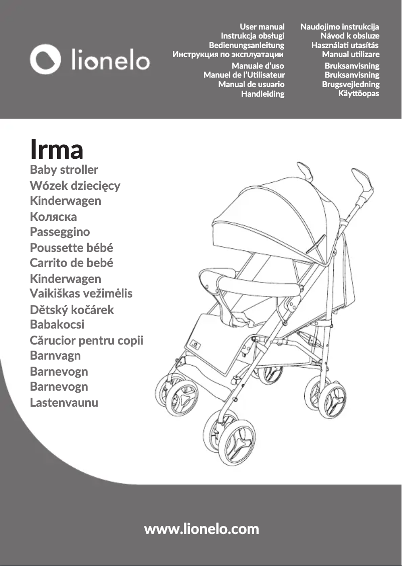 Page 1 de la notice Manuel utilisateur Lionelo Irma