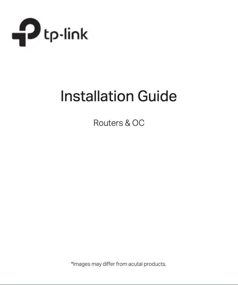 Page 1 de la notice Guide d'installation TP-Link ER706W-4G