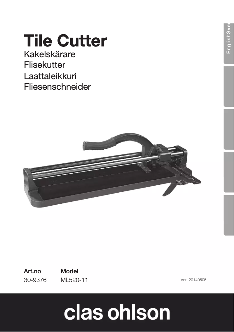 Page n°1 - Manuel utilisateur Clas Ohlson ML520-11