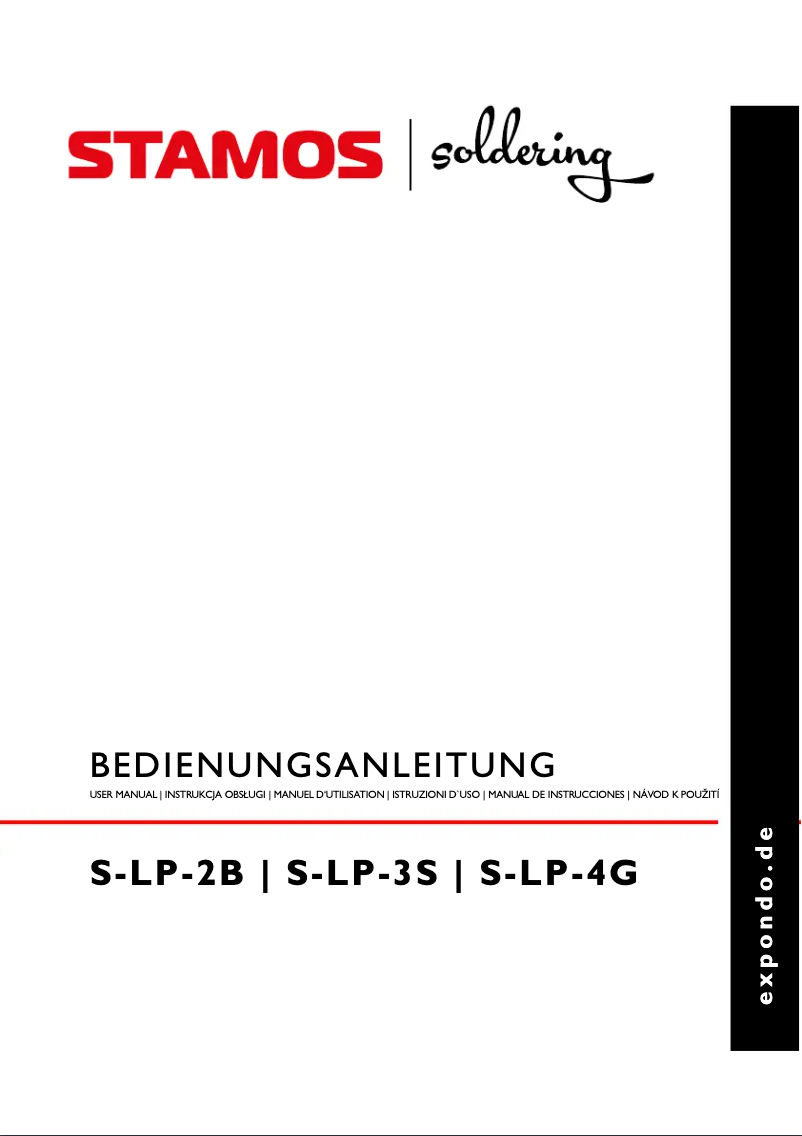 Image de la première page du manuel de l'appareil S-LP-3S