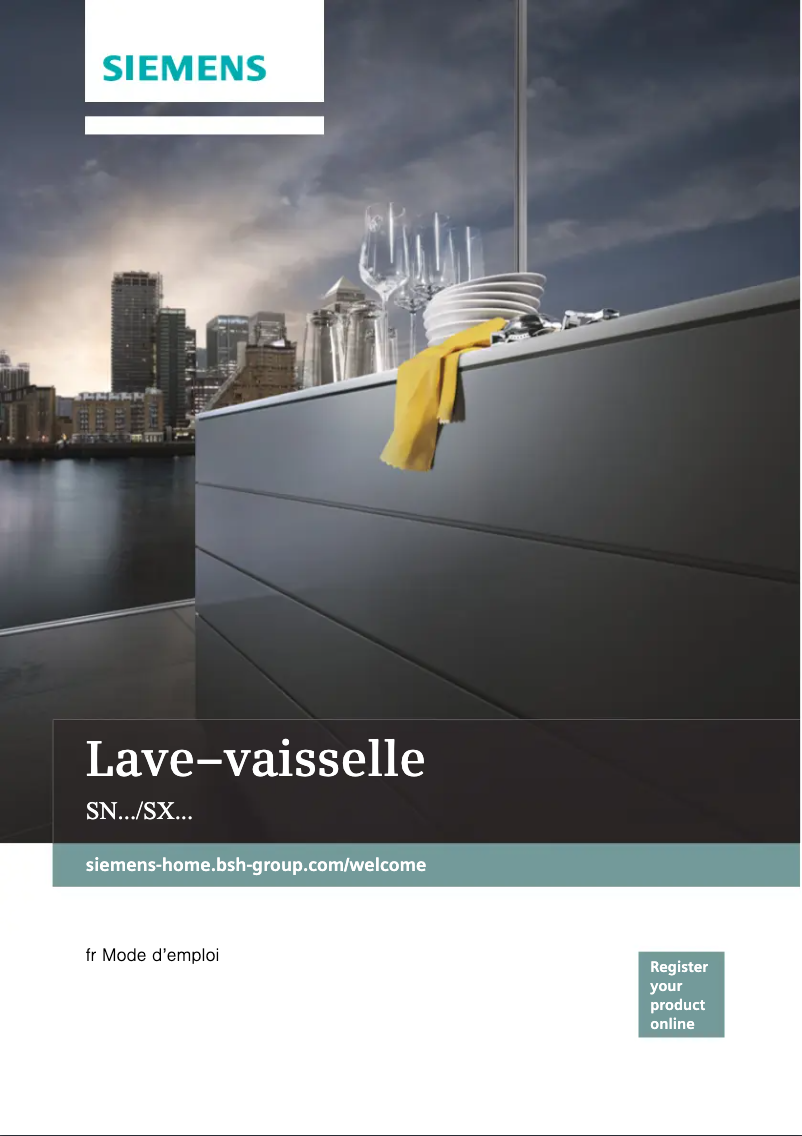 Page 1 de la notice Manuel utilisateur Siemens iQ500 SX758X02TH