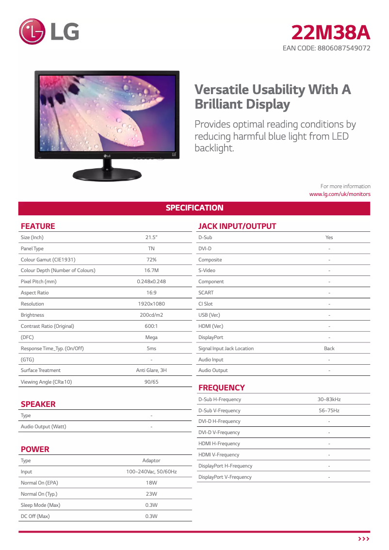 Image de la première page du manuel de l'appareil 22M38A-B