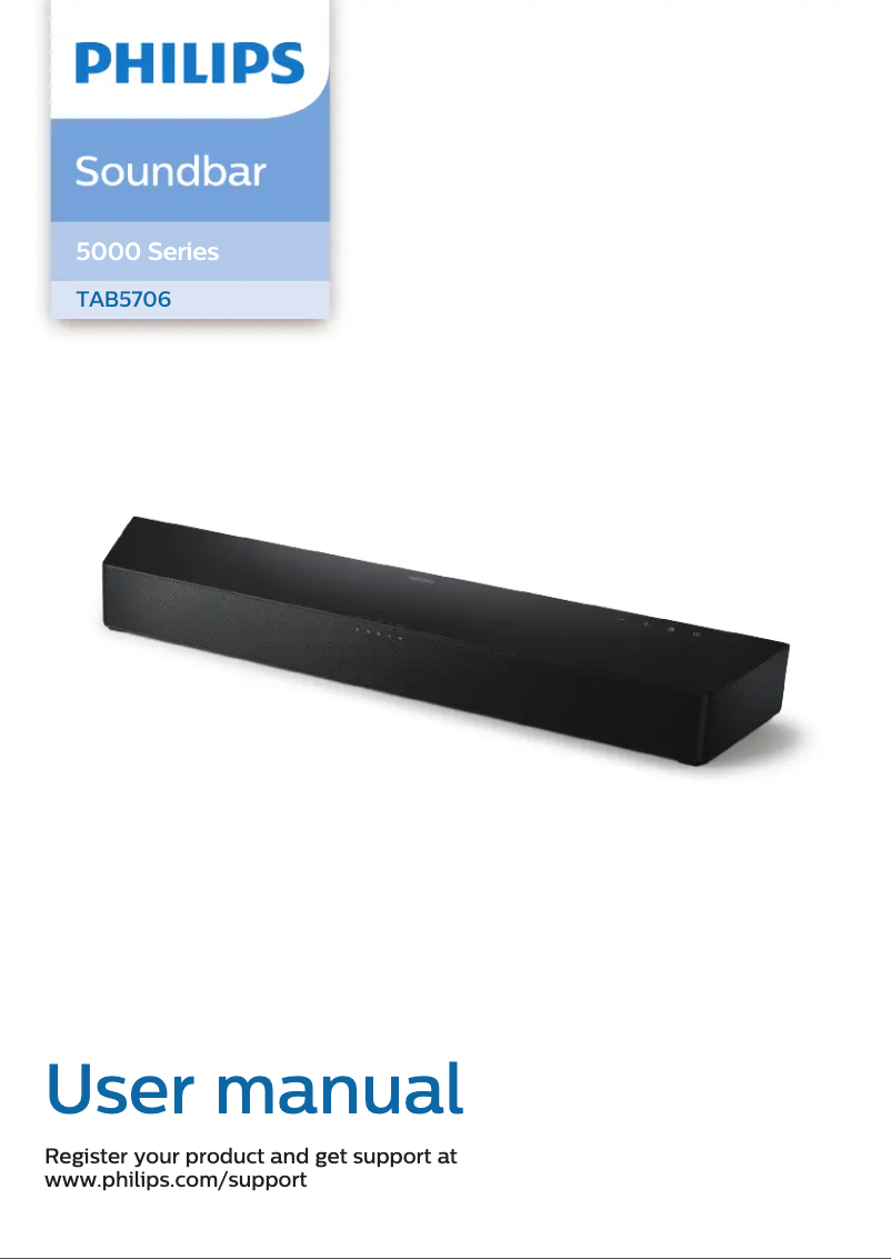 Page 1 de la notice Manuel utilisateur Philips TAB5706
