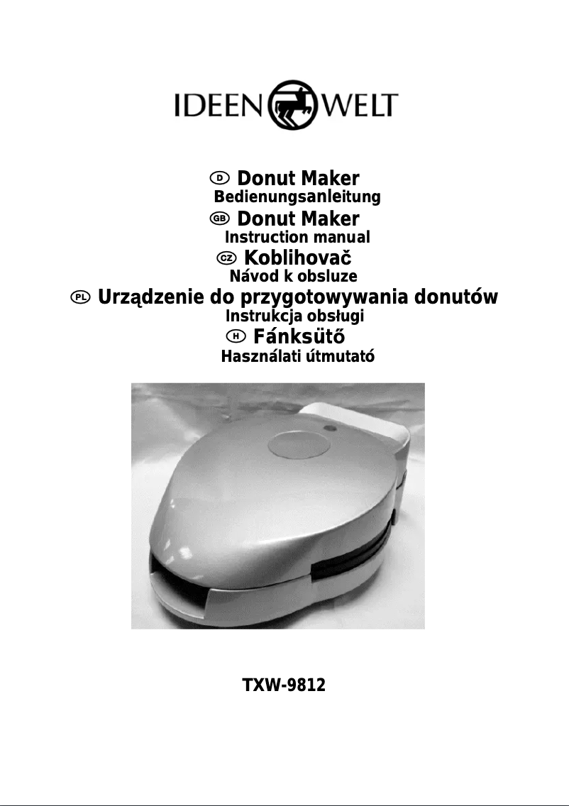 Page 1 de la notice Manuel utilisateur IdeenWelt TXW-9812