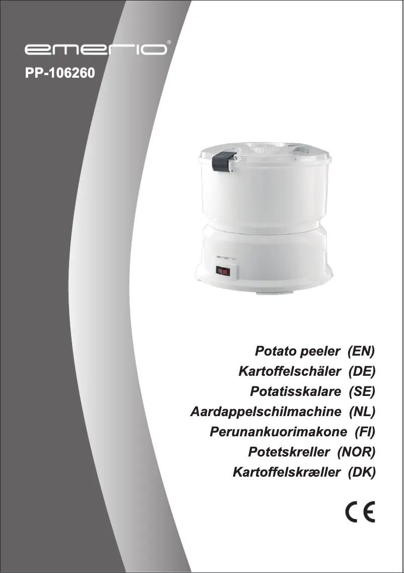 Page 1 de la notice Manuel utilisateur Emerio PP-106260