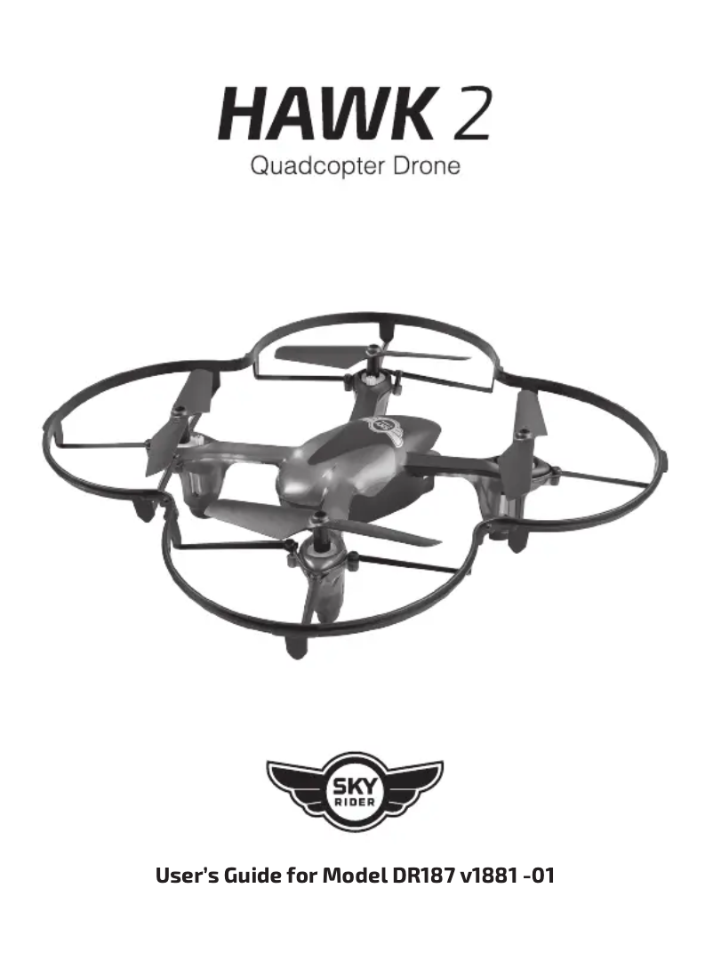 Page n°1 - Manuel utilisateur SkyRider Hawk 2