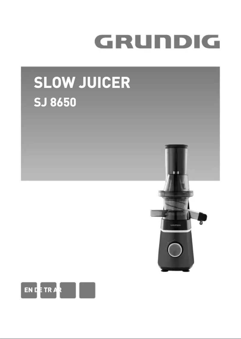 Page 1 de la notice Manuel utilisateur Grundig SJ 8650