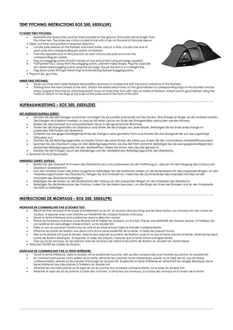 Image de la première page du manuel de l'appareil Eos 350