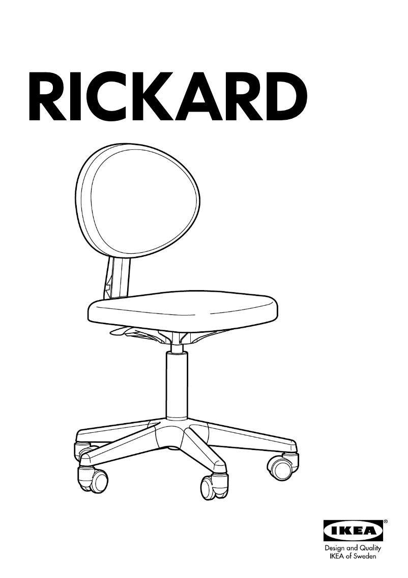 Page 1 de la notice Manuel utilisateur Ikea RICKARD