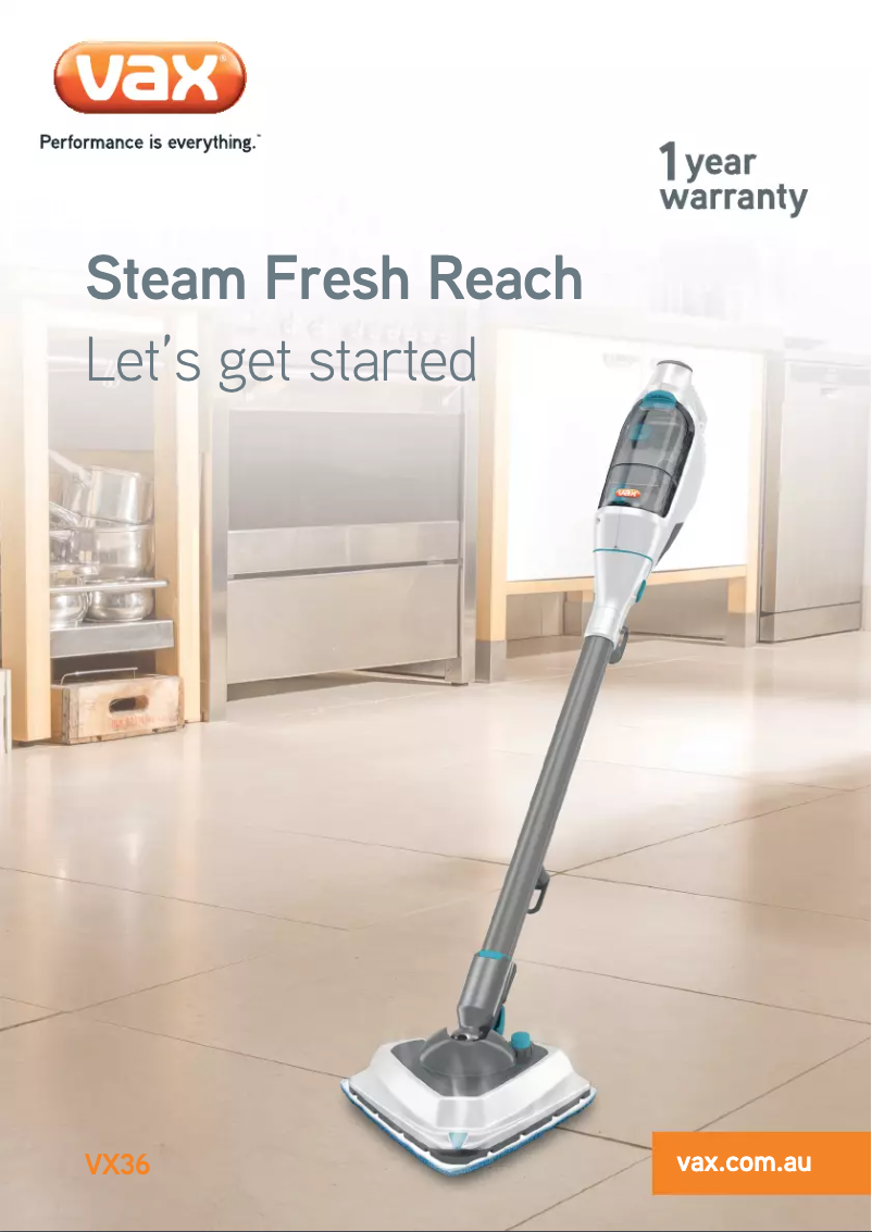 Image de la première page du manuel de l'appareil Steam Fresh Reach