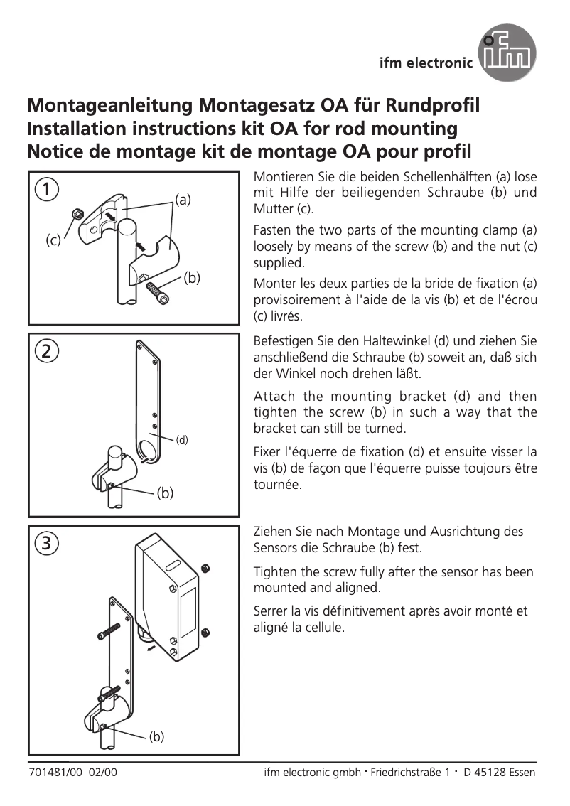 Page n°1 - Manuel utilisateur IFM E20895